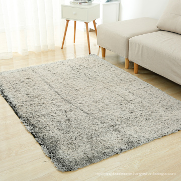 Large Grey Area Rug Soft Shaggy Microfiber Kids Glitter Rug Water-Absorbent Non Slippery Nursery Mat Machine Washable Carpet